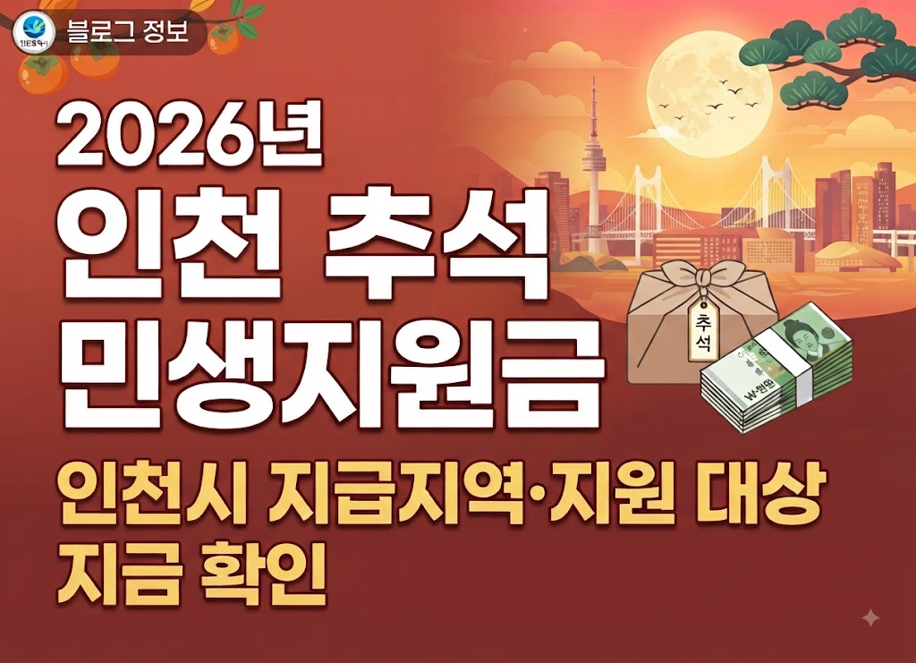 2026 인천 추석 민생지원금