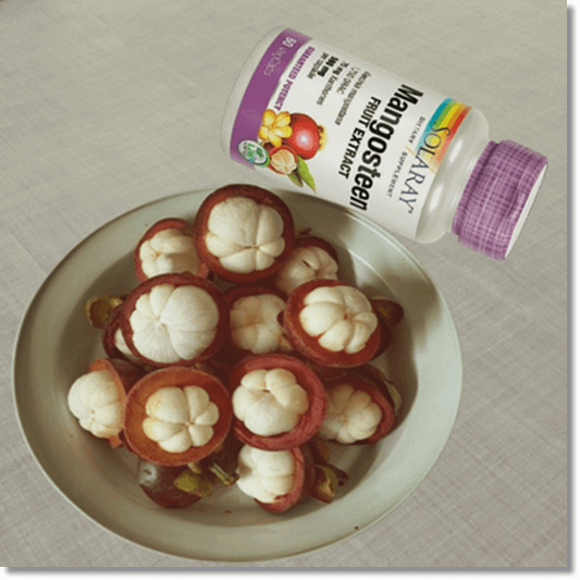 망고스틴과 크산틴 보충제