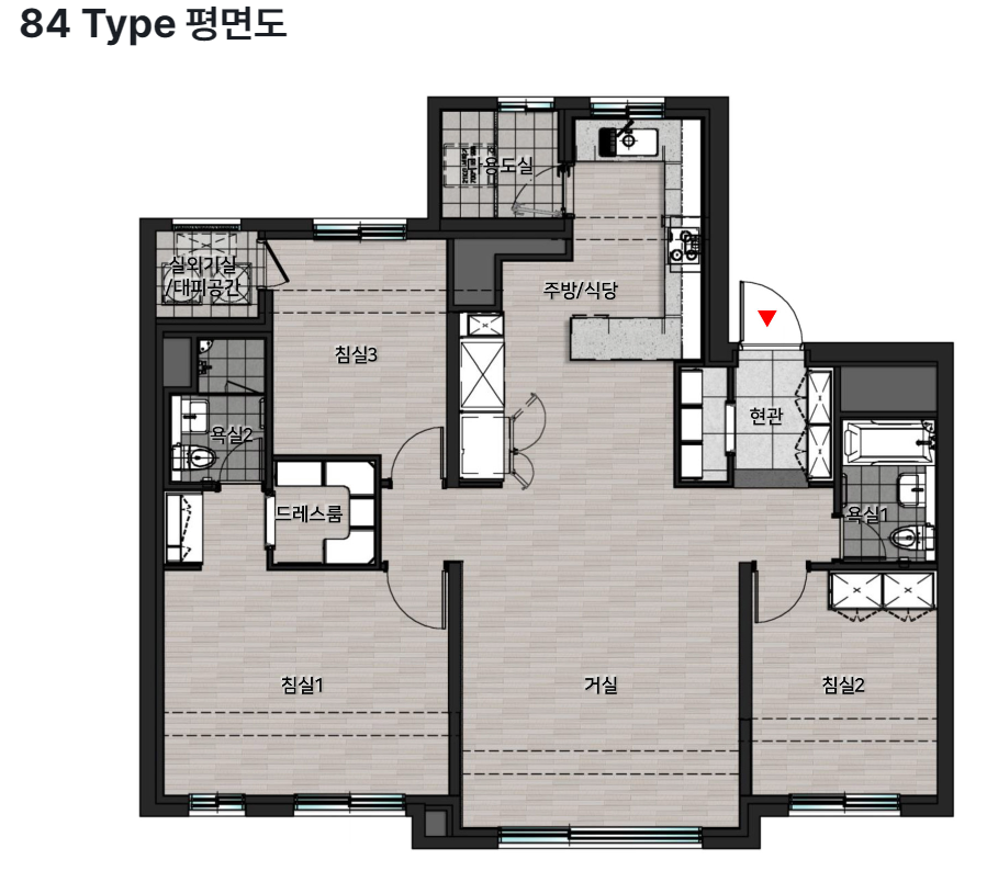 84 Type 평면도