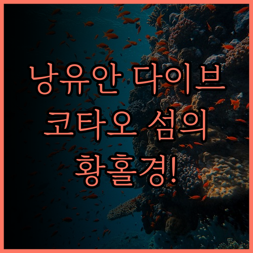낭유안 아일랜드 다이브 리조트 후기.