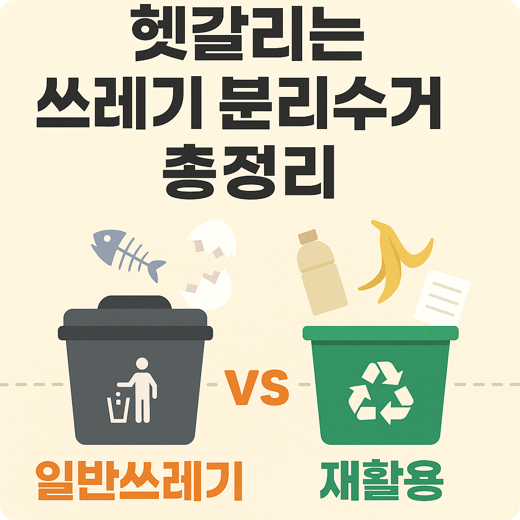 쓰레기 분리수거 방법 총정리