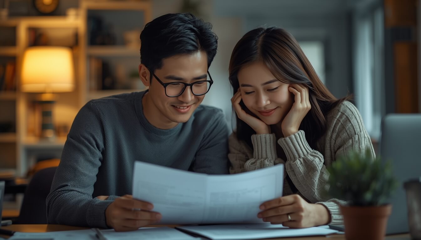 전세 보증금 돌려받기 성공 안도 부부 서류