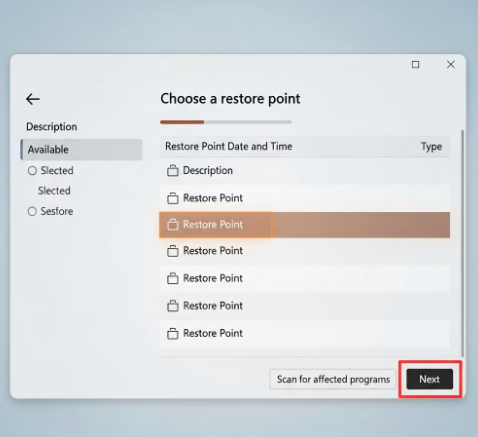 윈도우 시스템 복원 지점 활용 이미지