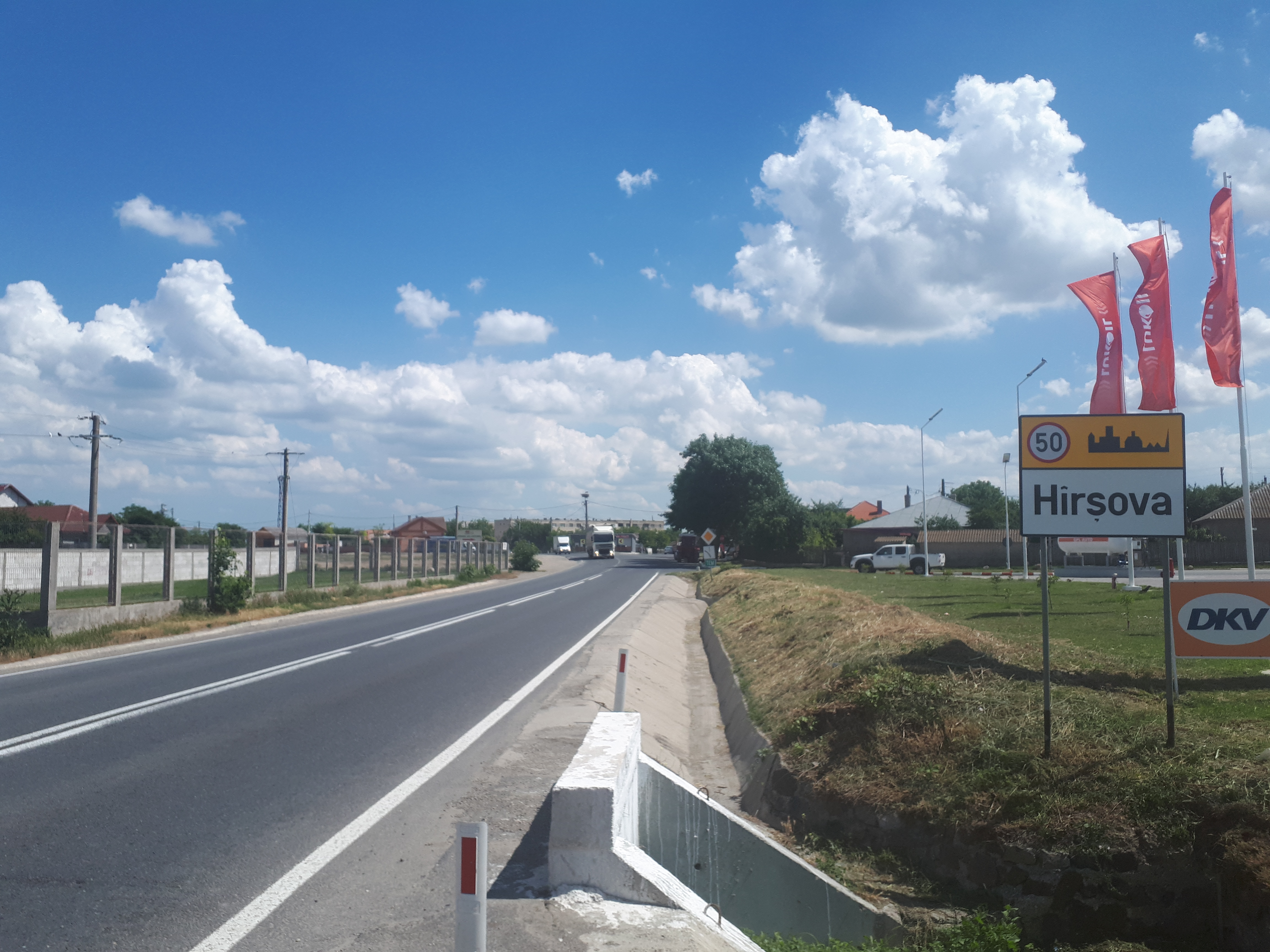 루마니아 흐르쇼바 이정표