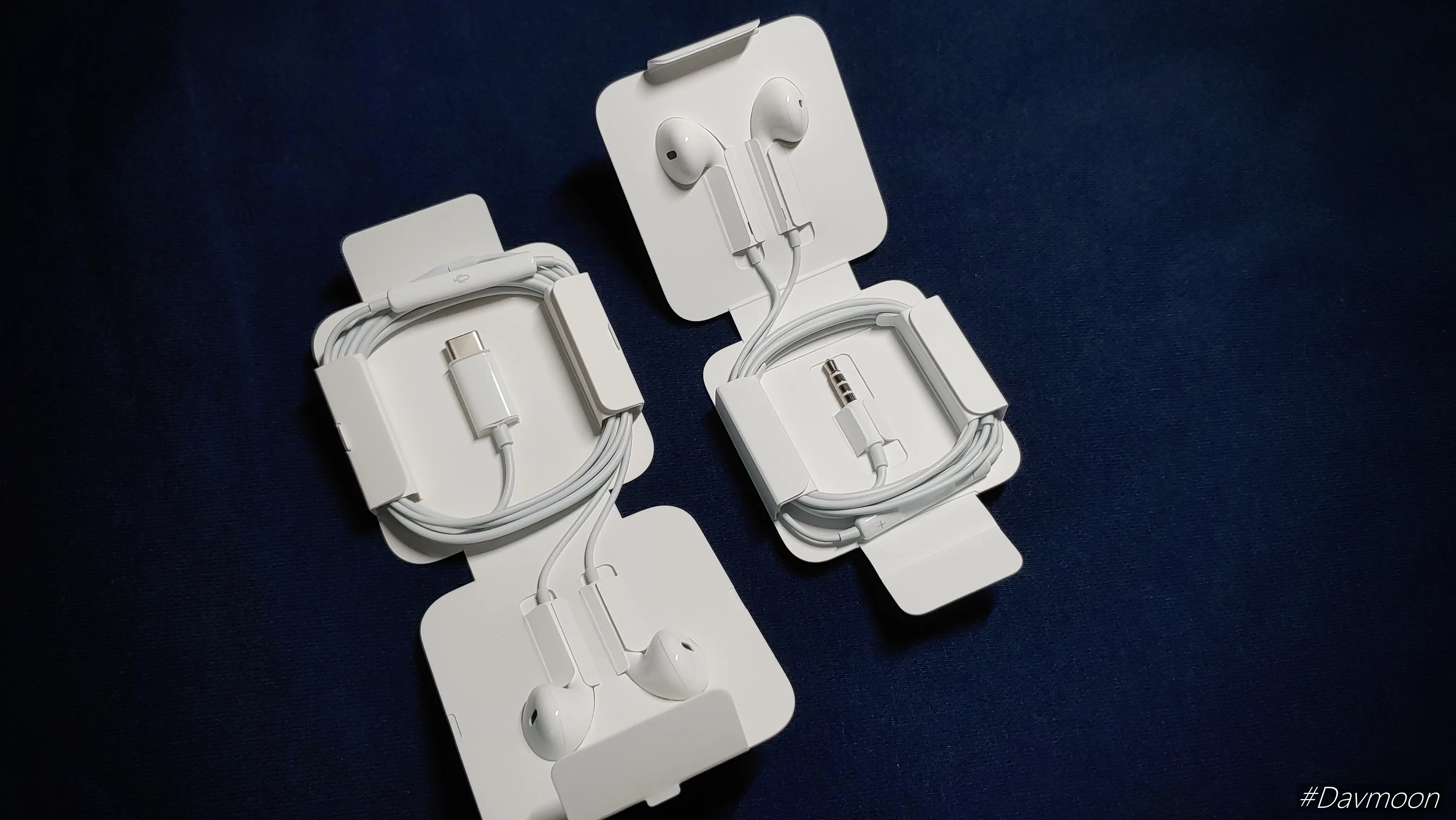 3.5 단자 이어팟 & USB-C 이어팟 이어폰 패키징 비교