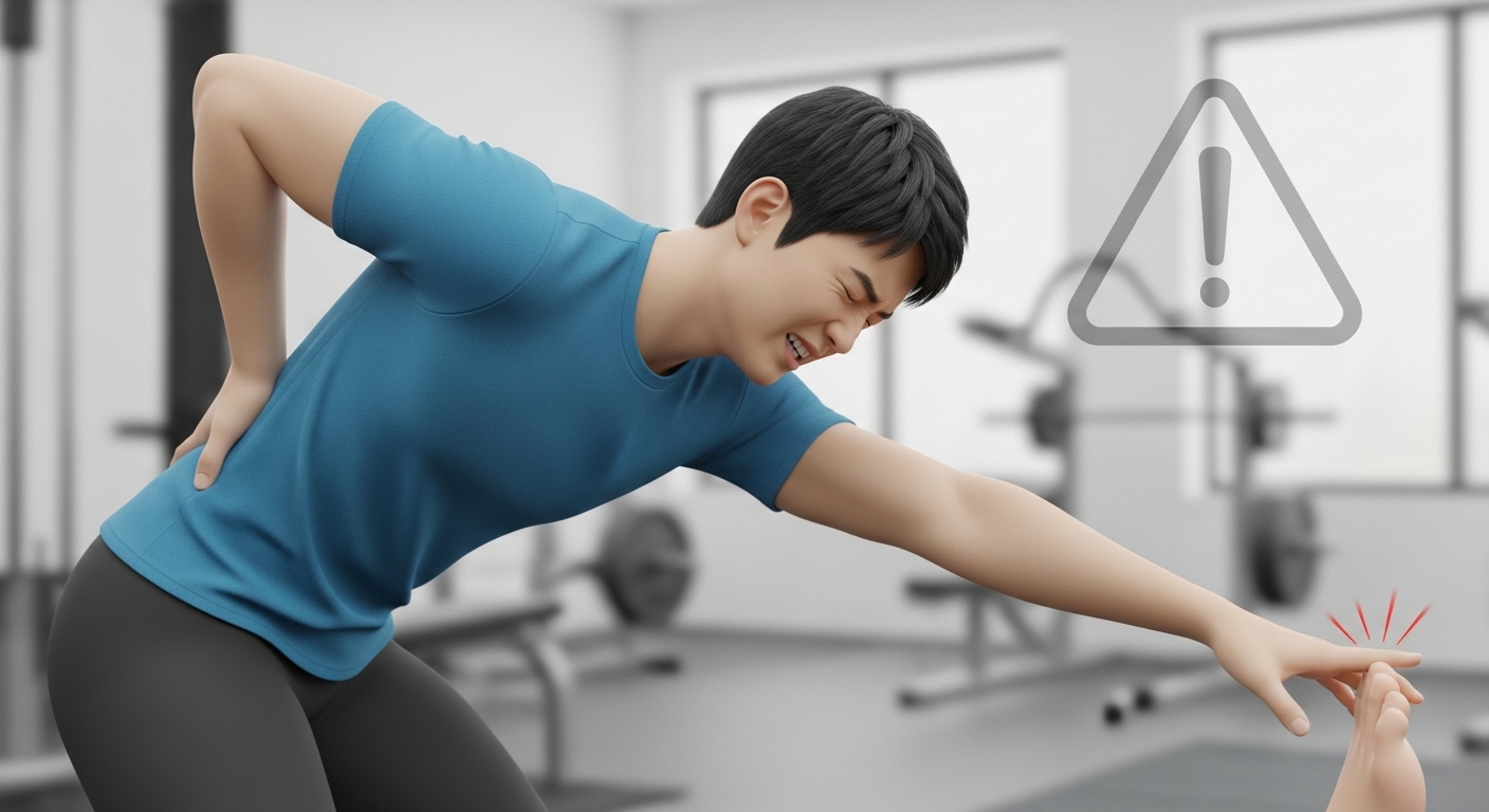 허리 디스크 운동, 디스크 금기 스트레칭