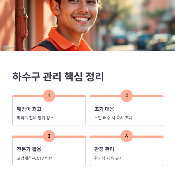 결론 및 하수구 관리 팁