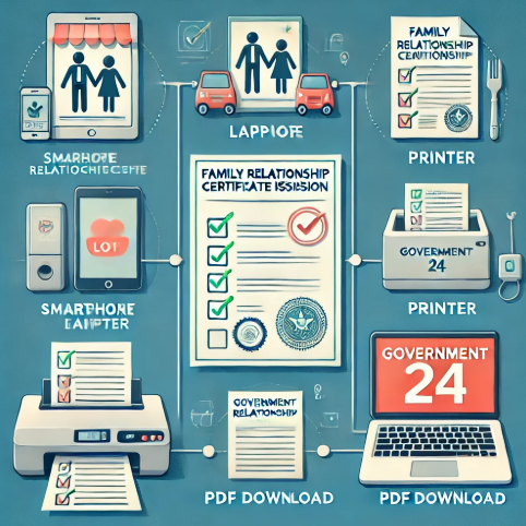 가족관계증명서 핸드폰발급 쉽게 하는법