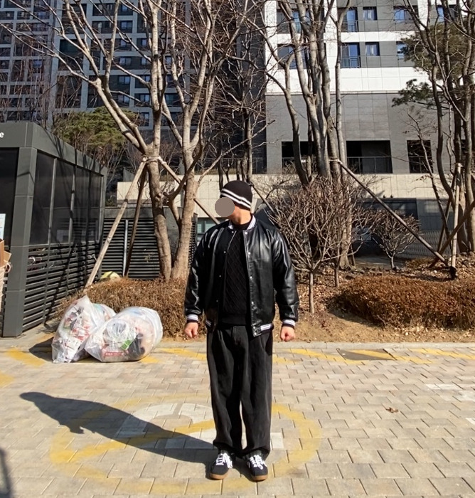 데일리룩('26.2.2.)루오에스펙 울니트햇 벙거지 버킷햇, 에이징씨씨씨 스타디움 재킷, 무신사스탠다드 아란케이블 니트, 무신사스탠다드 벌룬 팬츠, 컨버스 올스타 클래식 트레이너