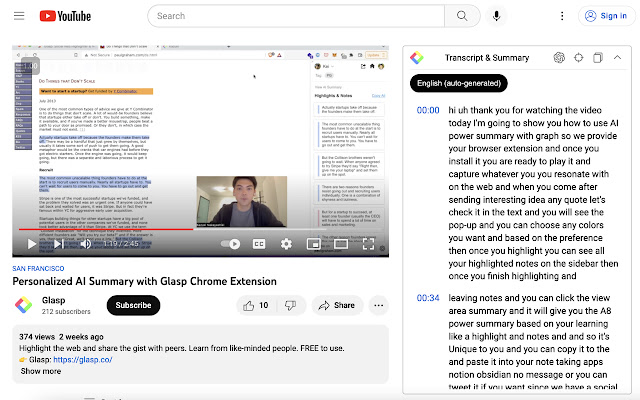 YouTube Summary with ChatGPT-1