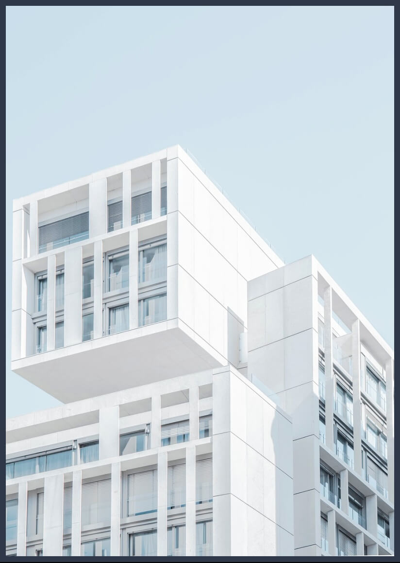 흰색 모던 건물