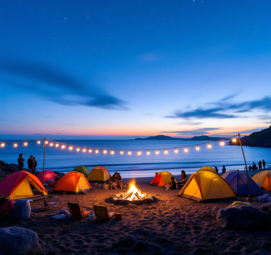 캠퍼들이 환호하는 야영 가능한 해변