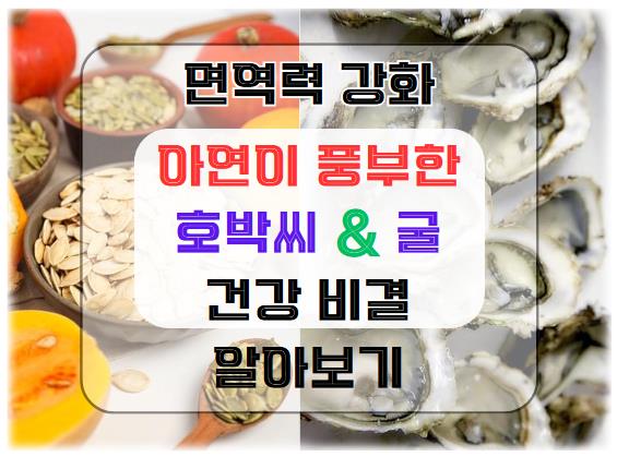 아연이 풍부한 호박씨와 굴: 면역력 강화와 건강 비결 알아보기