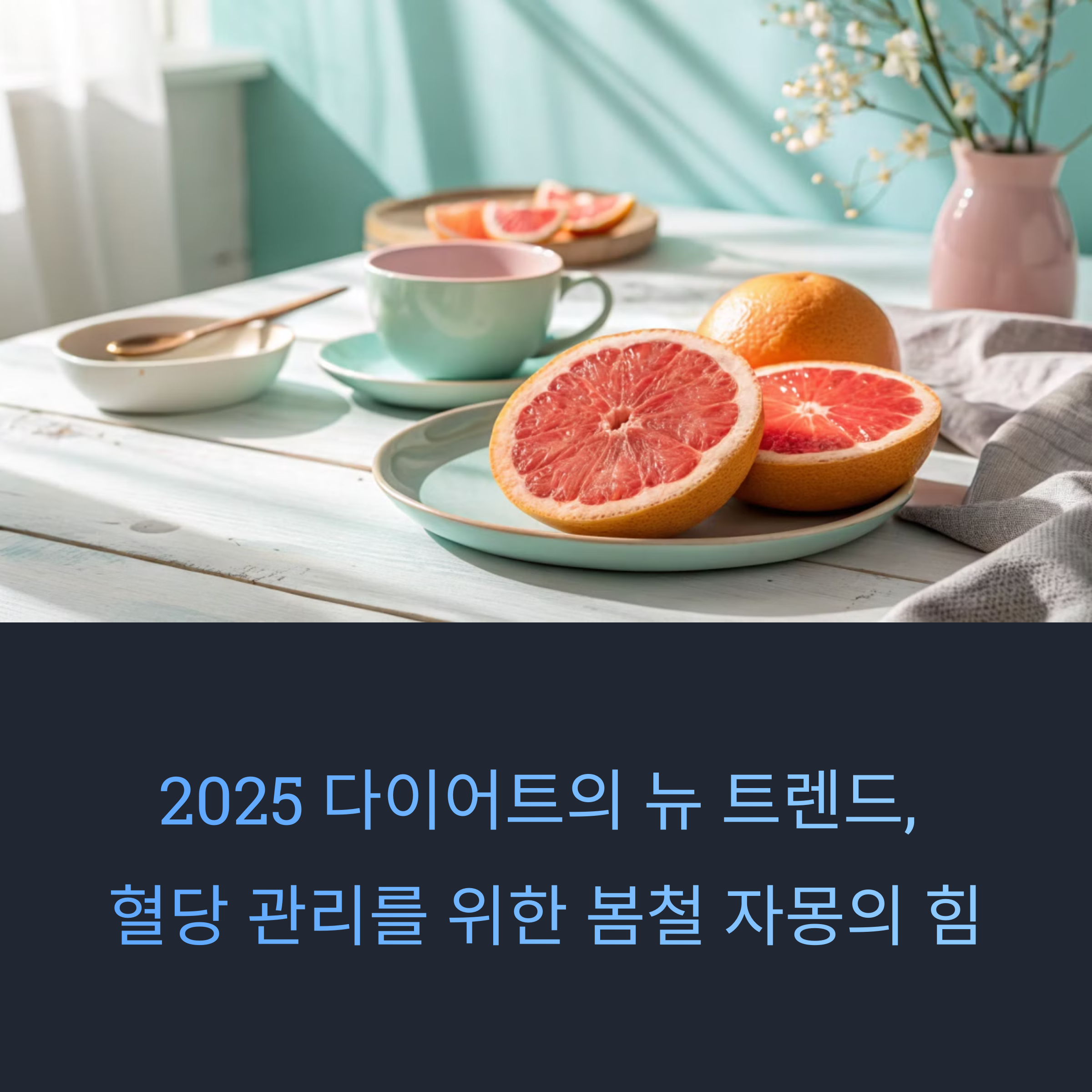 다이어트와 혈당 관리, 봄철 과일 자몽으로 시작하는 건강 습관