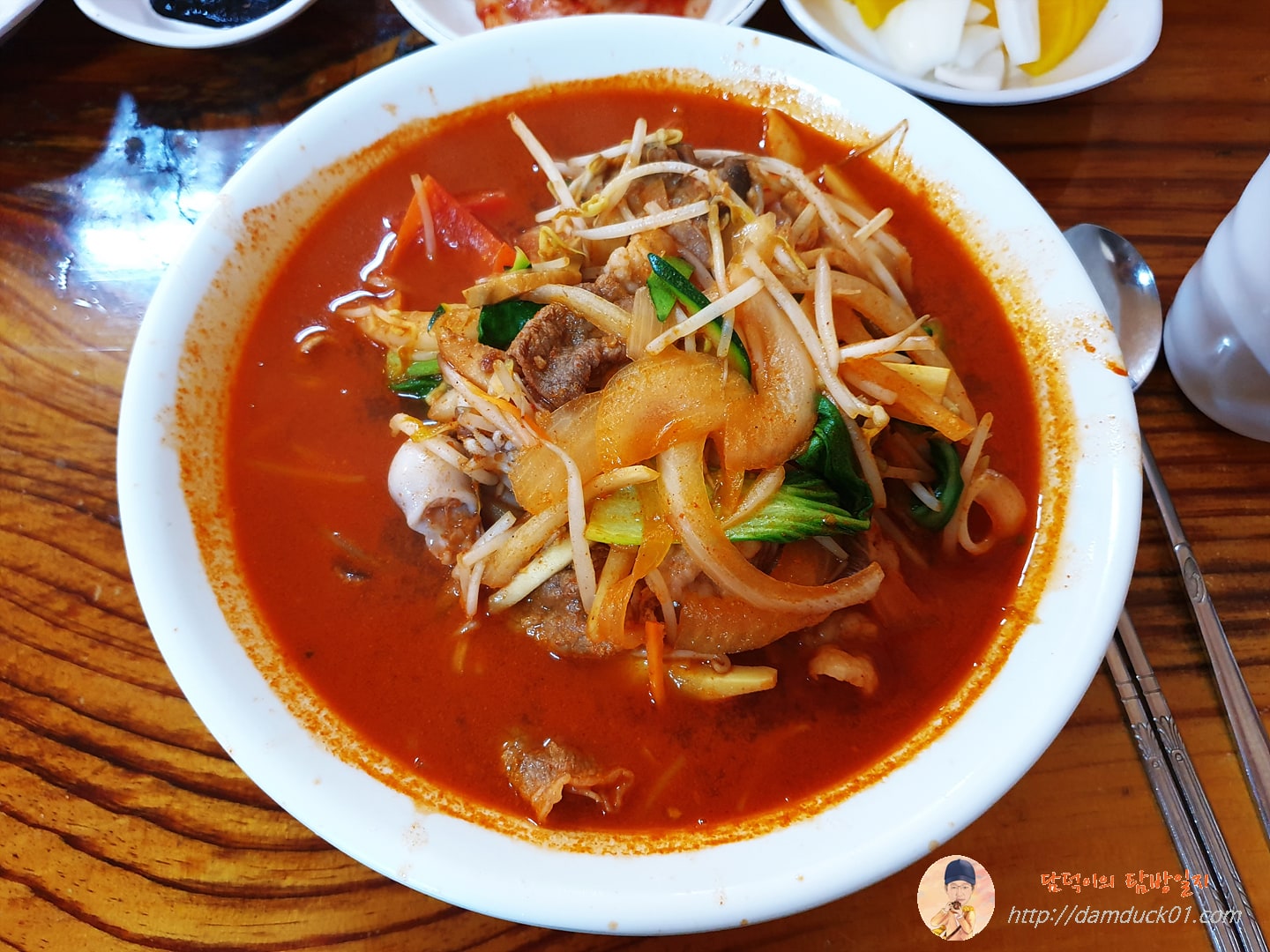 만석궁 차돌 짬뽕 항공샷