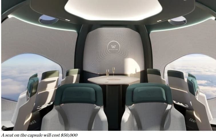 2024년 승객 비행 개시 풍선 우주선 공개 VIDEO: World View unveils balloon spacecraft that will begin passenger flights in 2024