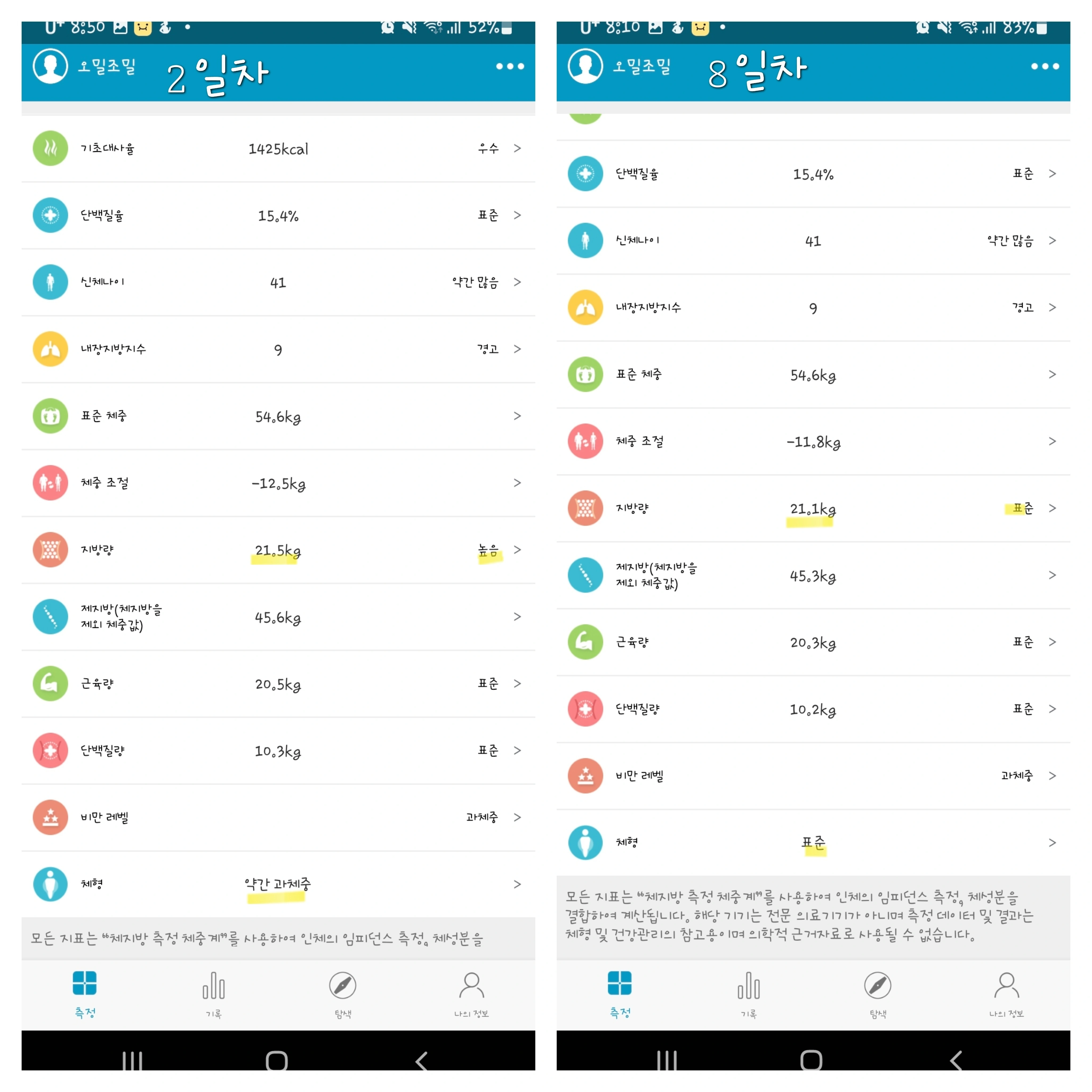 [체지방만 쏙!] 스위치온 다이어트 후기 8·9일차, 직장인도 가능한 식단&amp;운동 팁