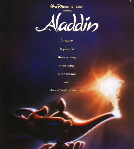 디즈니 르네상스 시대를 이끈 대표작 중 하나인 애니메이션 <알라딘>.