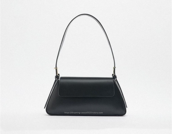 ZARA 자라 미니멀 플랩 미니백 숄더백 6527010 블랙