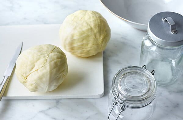 사워크라우트 재료 사진