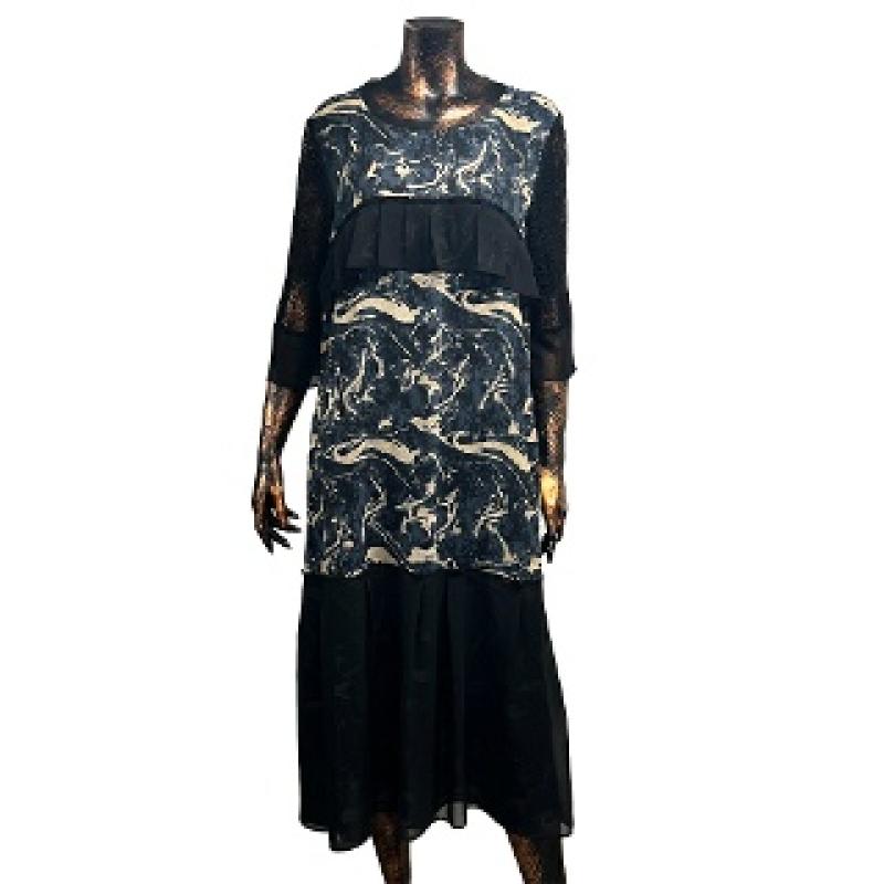 데시데 쉬폰프릴 롱원피스 DNS420