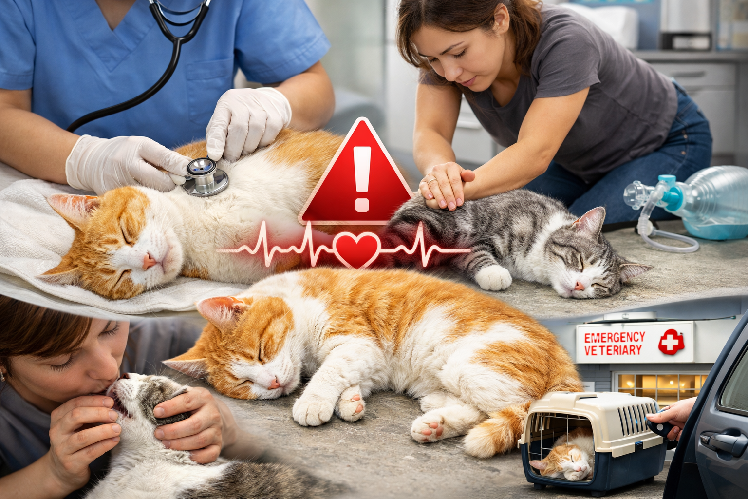 고양이가 갑자기 쓰러졌을 때