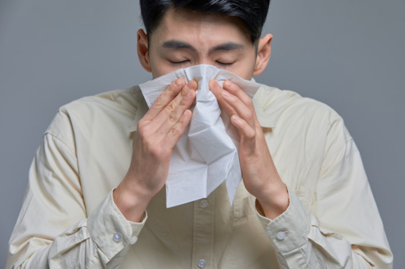 독감 걸린 사람