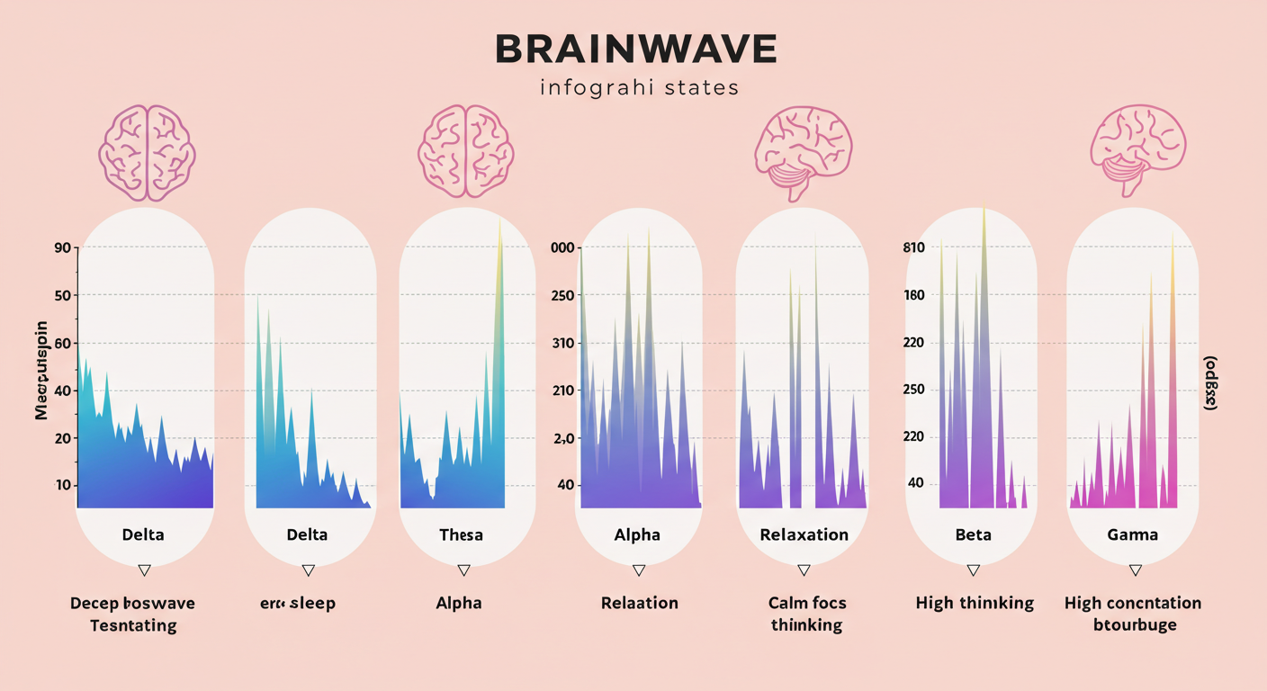 뇌파 유형별 그래프