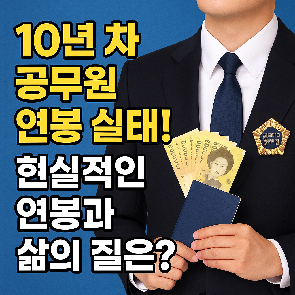 10년 차 공무원 연봉 실태!