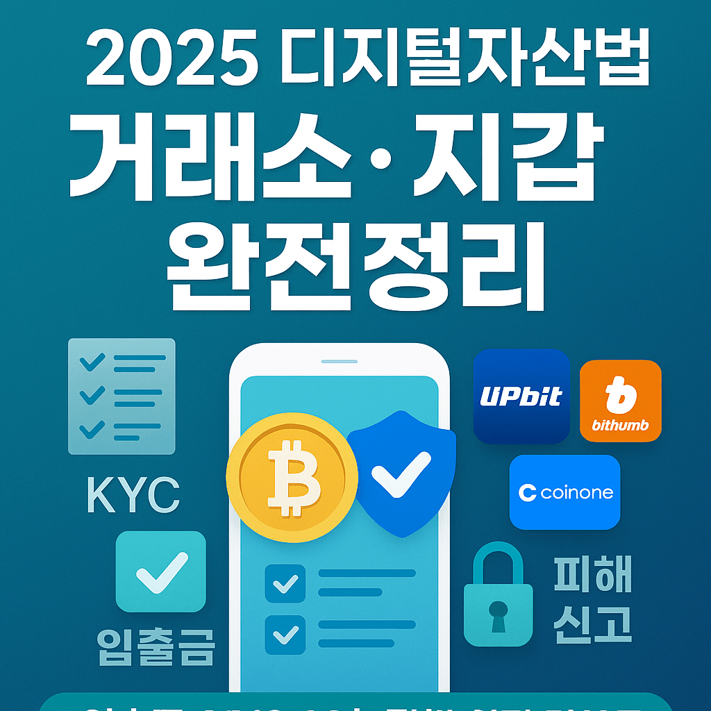 2025 디지털자산법 시행 이후, 국내 주요 거래소&middot;지갑 서비스 이용법 완전정리