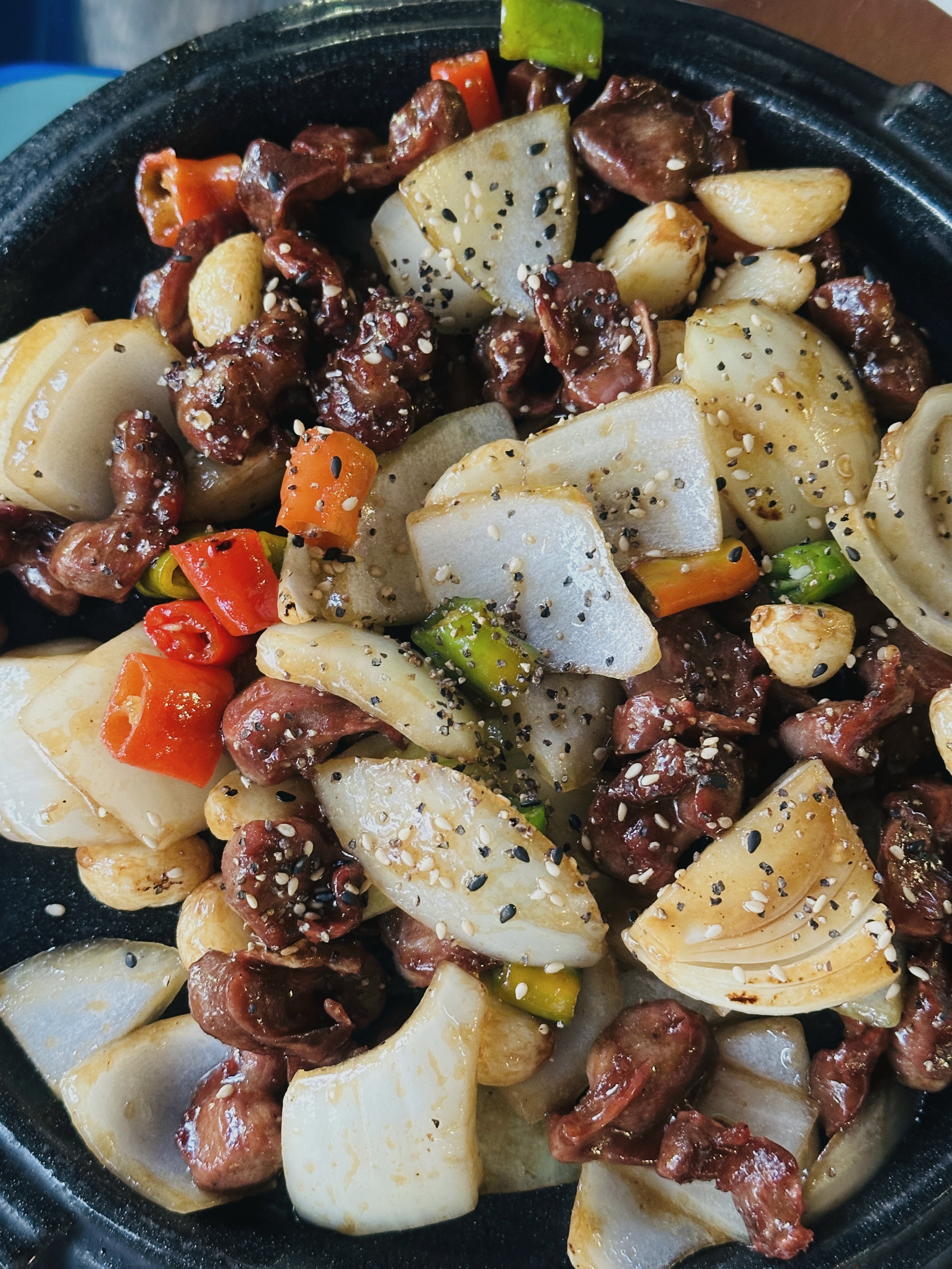 오랜만에-닭똥집을-먹었어요.