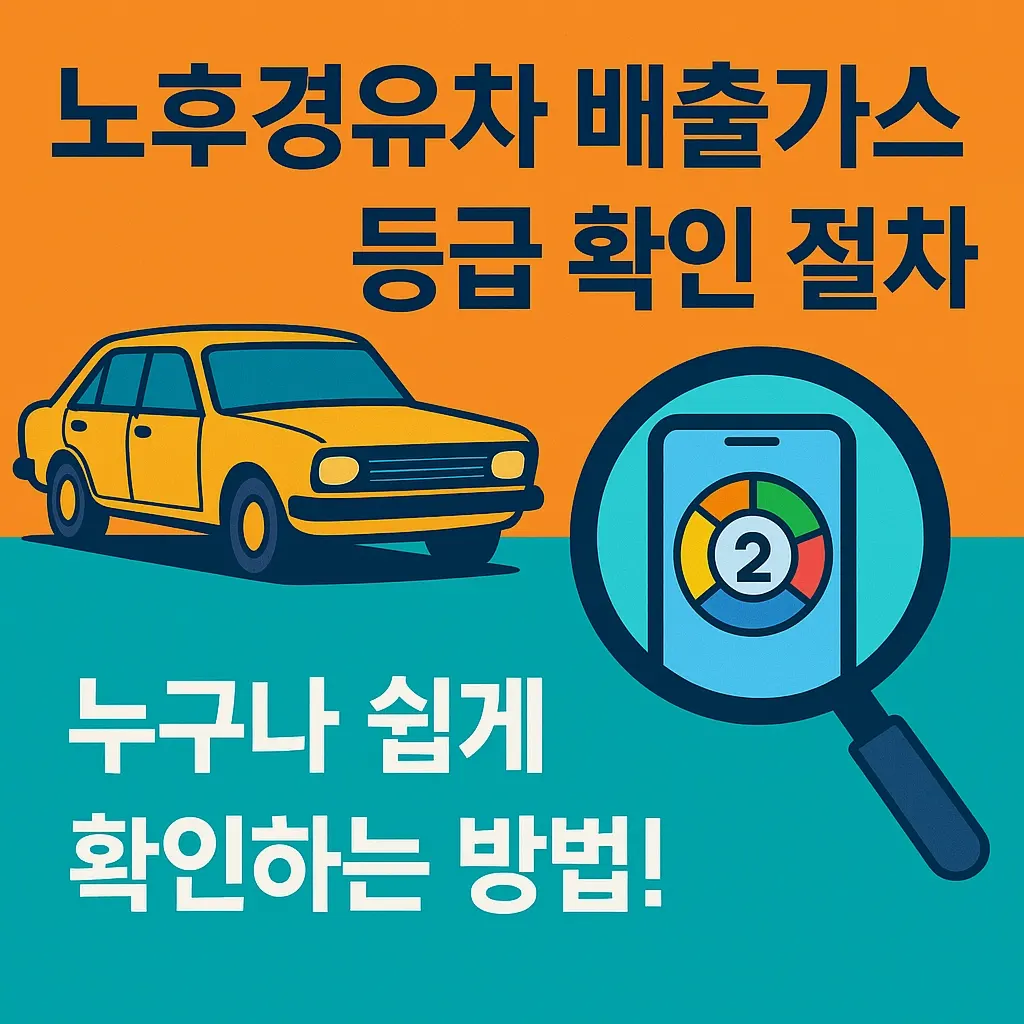 노후경유차 배출가스 등급 확인 절차