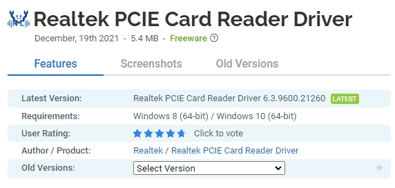 Realtek-PCIE-Card-Reader-Driver