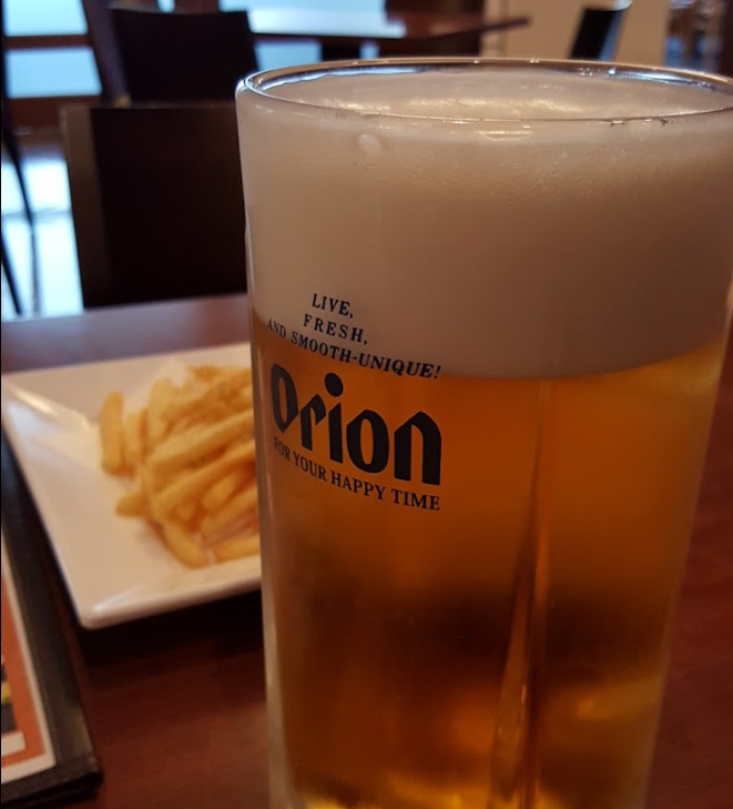 오리온 해피 파크 이용 끝나고 식음회 맥주