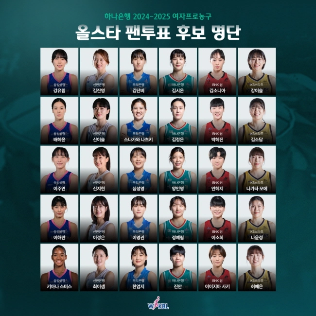 여자농구 한일전 2024-2025 WKBL 올스타 페스티벌 소개 대회 경기 일정 장소 팬 투표 티켓 예매 한국 일본 선수 명단