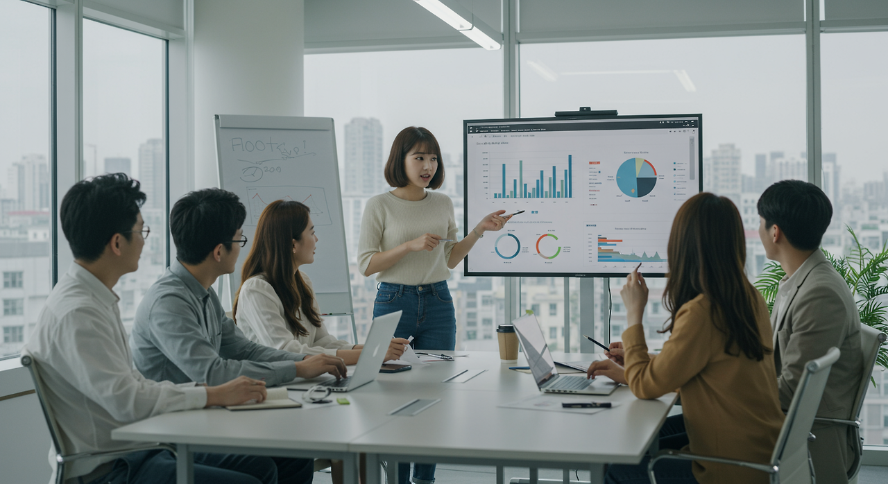 회의하는 사람들