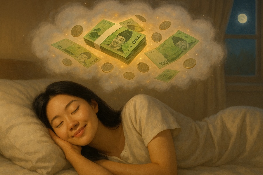 돈 꿈 해몽 - 돈 받는 꿈부터 돈 줍는 꿈까지 여러 상황별 돈 꿈풀이