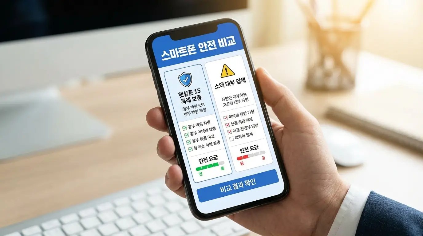 햇살 론 15 특례 보증 및 소액 대부 업체 스마트폰 안전 비교
