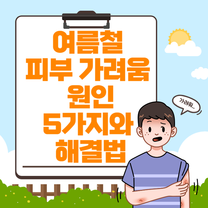 여름철 피부 가려움 원인5가지와 해결법