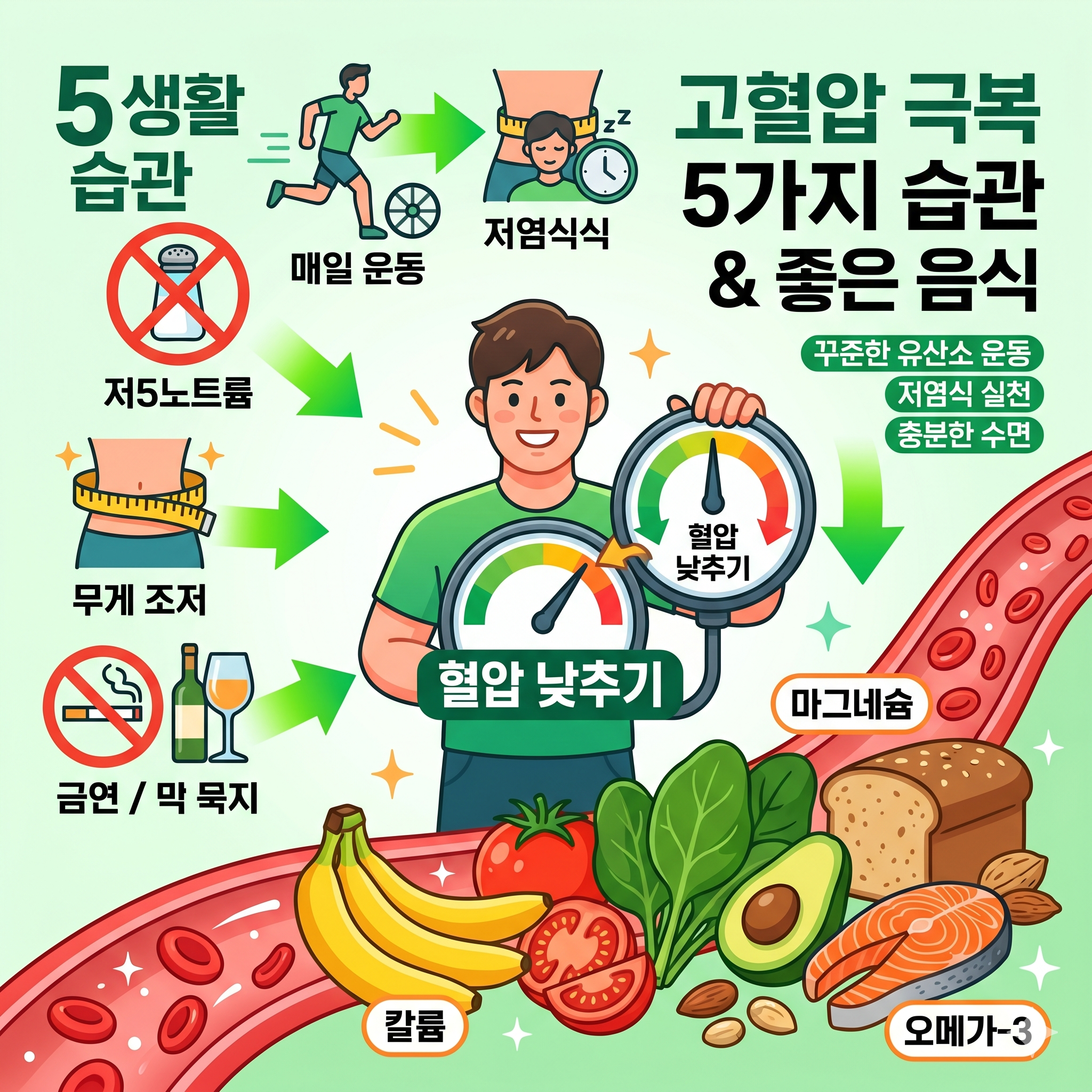 침묵의 살인마를 잡는 건강 신호, 고혈압 낮추는 방법