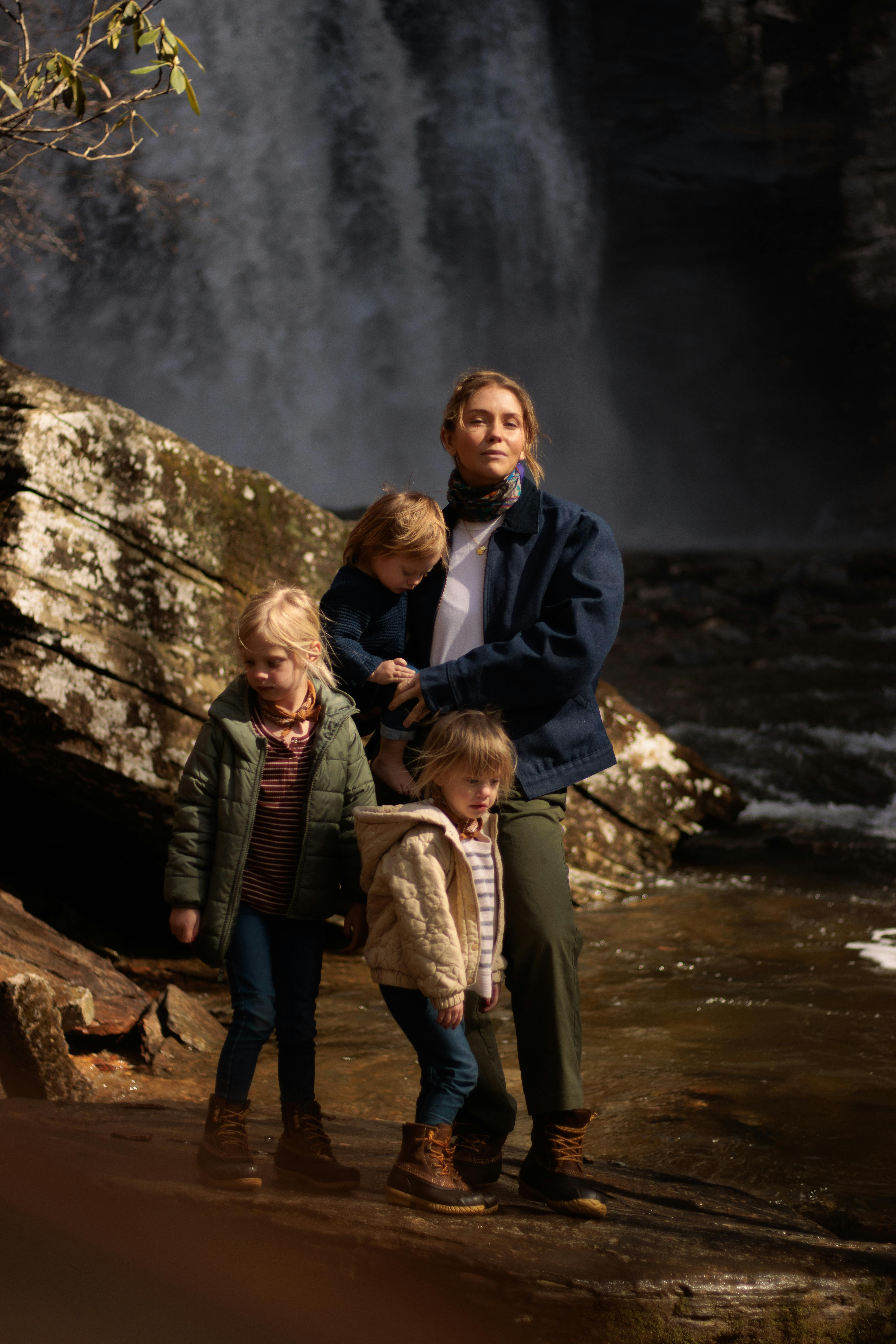 가족여행 중인 사진