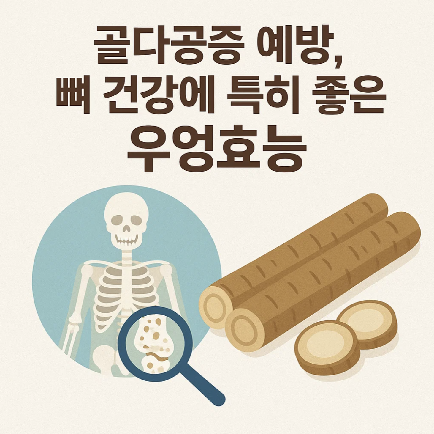 골다공증 예방, 뼈 건강에 특히 좋은 우엉효능