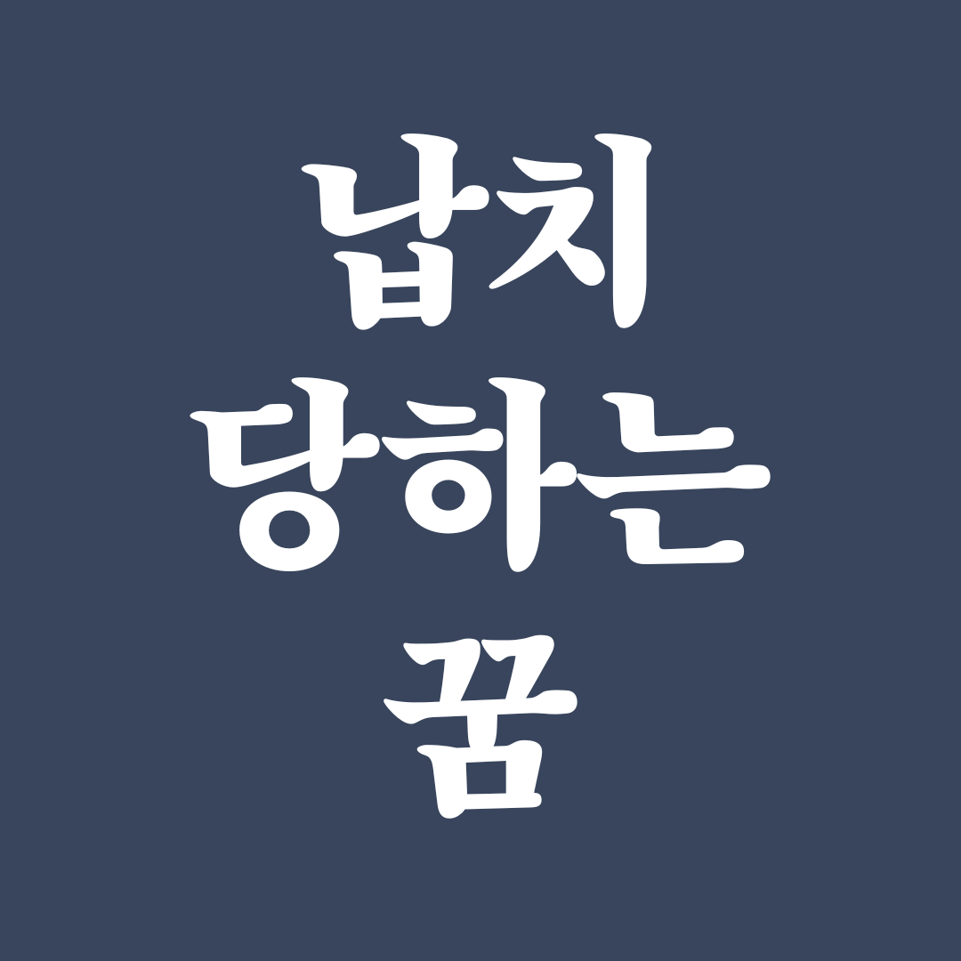 납치당하는 꿈