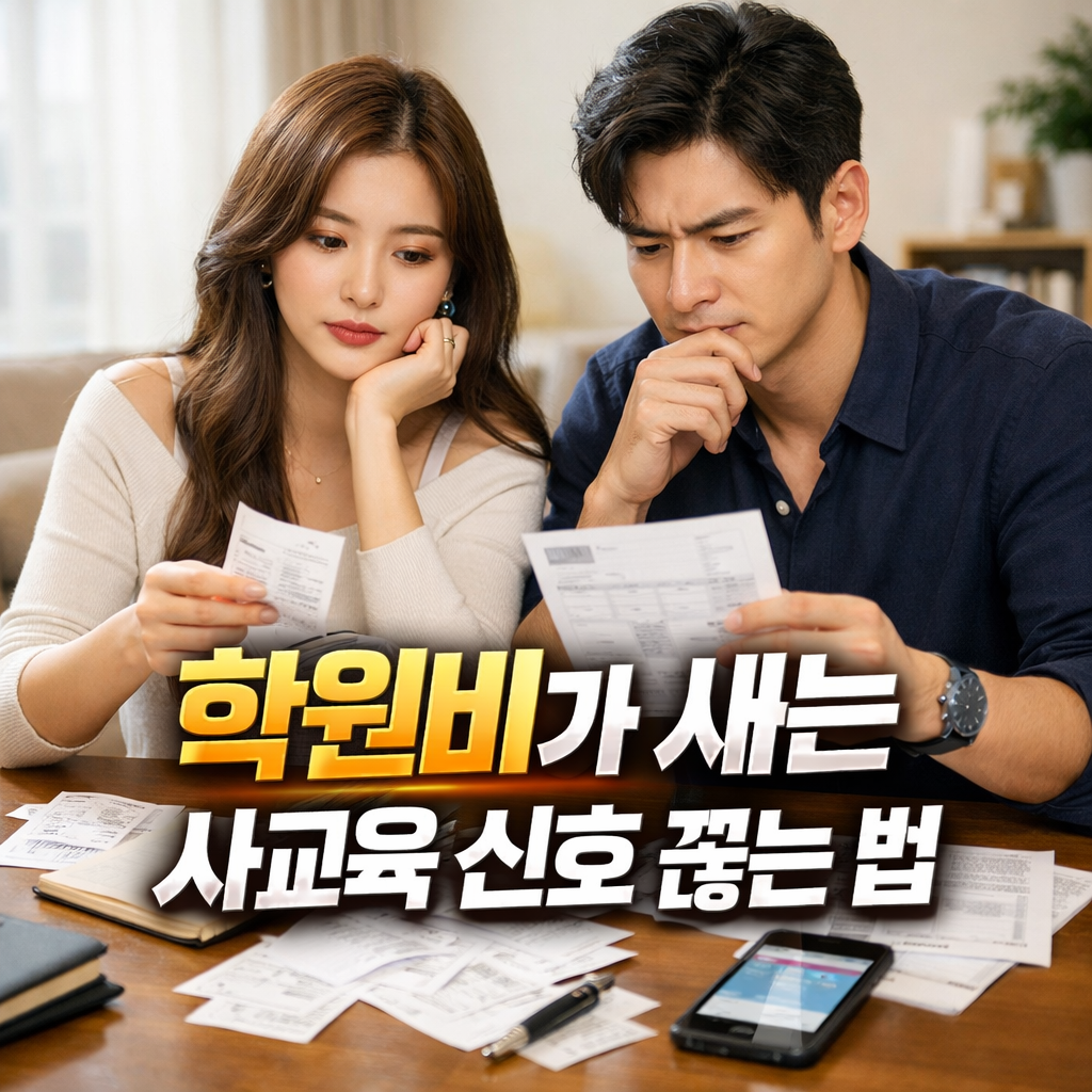 학원비가 새는 사교육 신호 끊는 법