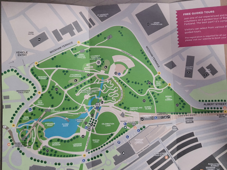 로마 스트리트 파크랜드 지도