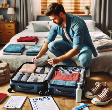 부모 준비물 챙기는 이미지