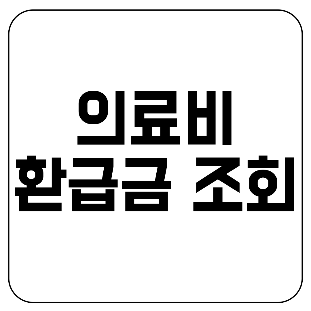 의료비 환급금 조회, 나도 받을 수 있었다!