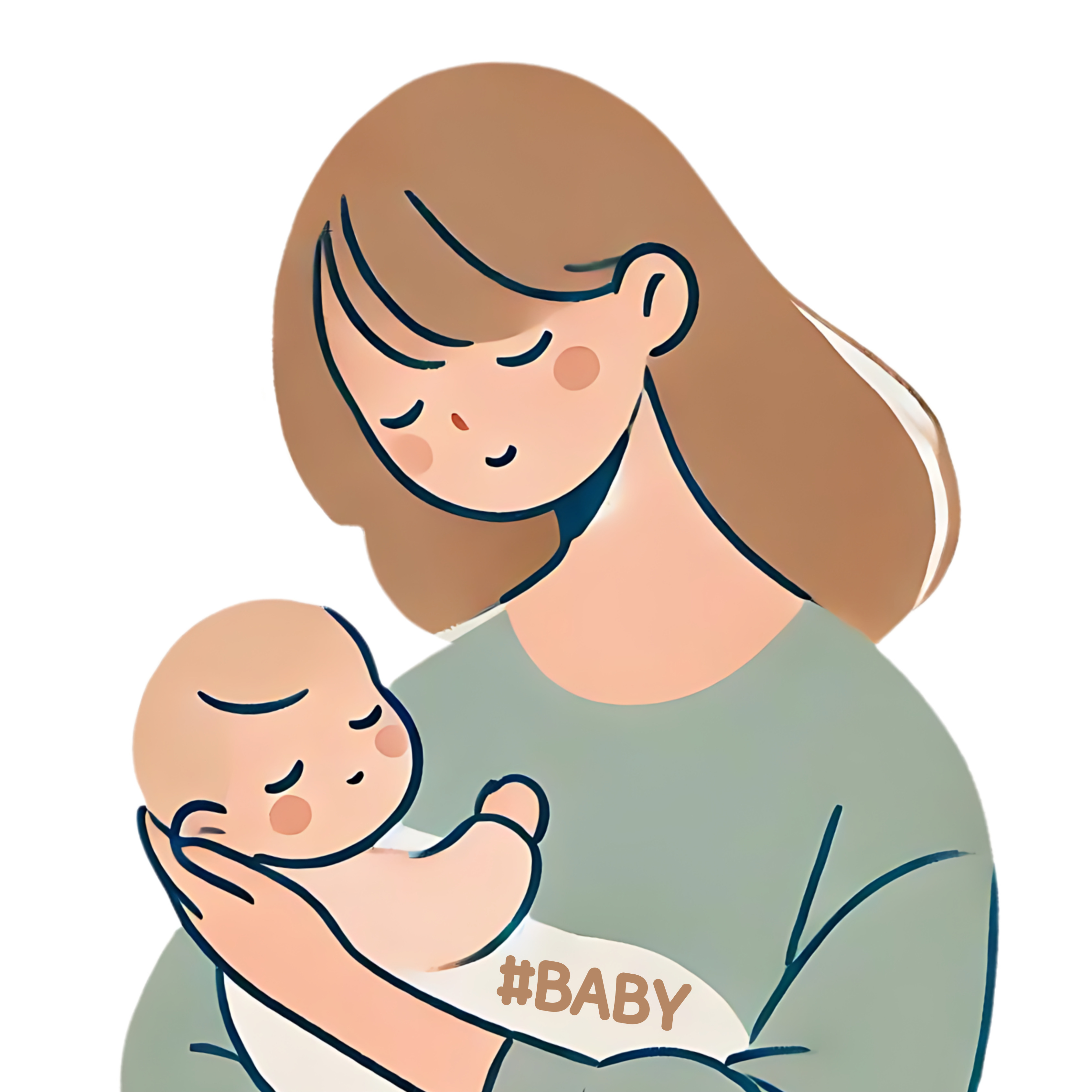 수유 중 몸부림, 아기에 대한 사랑, 관심, 시선