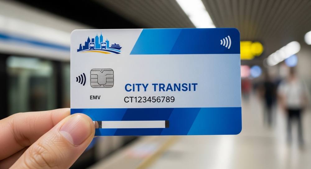 교통카드 사용하는 사진