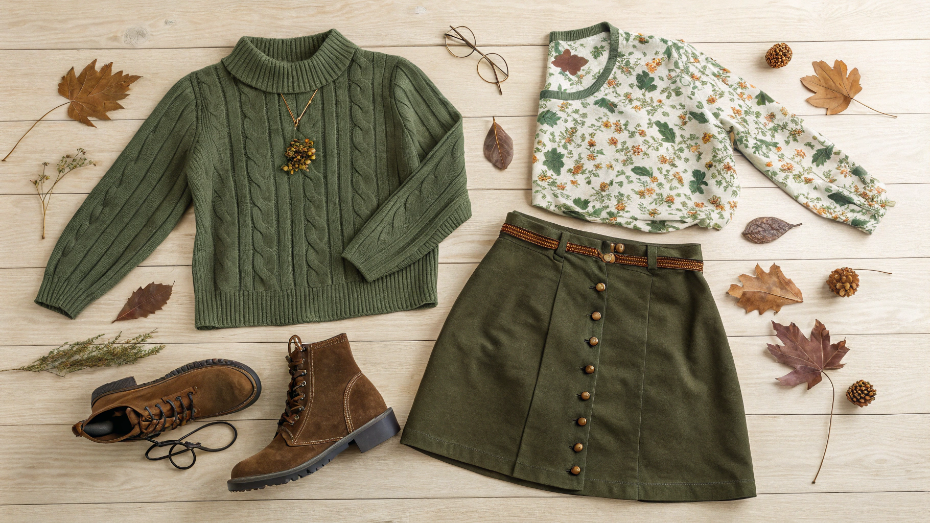 포레스트코어의 핵심 요소 – 생명력과 정적인 아름다움의 패션 언어